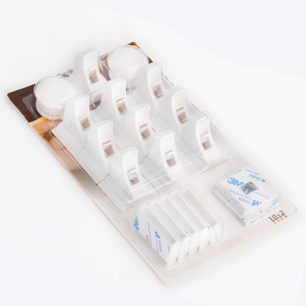 Cierres Seguridad Bebé,Levin Cerradura Magnética Con 10 Cierres 2 Llaves para Armario,Guardarropa,Con 3M Pegatinas Adhesivas Protege Niños