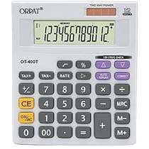 Orpat OT 400T/400GT Calculator (White/Grey)