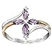 Rubyyouhe8 Ring&with God All Things are Possible Lady Dual Color Faux Amethyst Cross Floral Ring Ring for Women Fashion Unisex Jewelry Accessories(US 7)