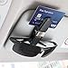 homEdge Sun Visor Clip, 2 Packs Sunglasses Holder for Car Sun Visor, Car Sunglasses Clip, Glasses Hanger Mount with Card Clip-Silver