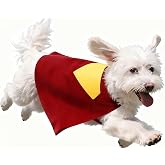 Red Hero Dog and Cat Costume Cape for Halloween and Parties (Small)