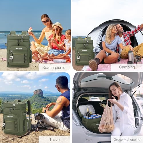 Hulongo Nevera Bolsa Impermeable Grande Térmica Isotérmica Aislada a Prueba de Fugas para Camping, Playa, Pesca, Picnic, Viajes, Exteriores