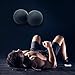 WODFitters Double Lacrosse Ball Peanut Massage Ball for Thoracic Spine - Upper Back, Neck, Scapula - Ideal for Mobility Work Before and After WOD (Bla