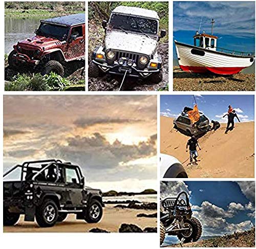 ORANDESIGNE 3500lbs Gear Hand Crank Straps Winch Hand Crank Manual Boat ATV RV Trailer Heavy Duty - Image 6