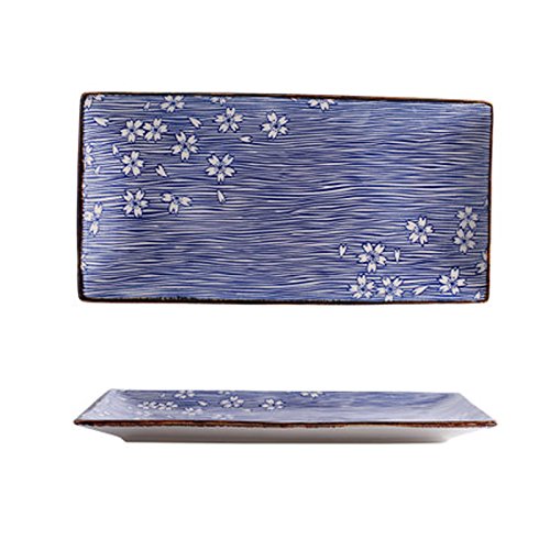 Art Underglaze-rechteckige handgemalte Reihe 10 Zoll-chinesische