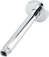 Hyuduo G 1/2" Stainless Steel Ceiling Mount Shower Arm Extender Pipe 20cm Chrome view 6