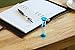 Sand Timer Set Blue 10pcs Pack (1 Minute) - Set of One Minute Hour Glasses for Kids, Adults - Comes in a Premium Box by Jade Active