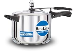 Hawkins B30 Stainless Steel Pressure Cooker, 5.0-Litre