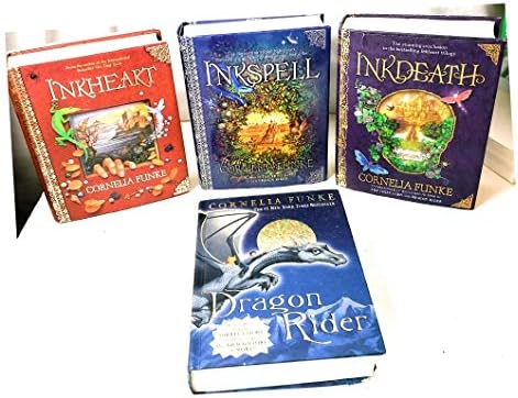 Set of 4 Inkheart, Inkspell, Inkdeath, Dragon Rider Books