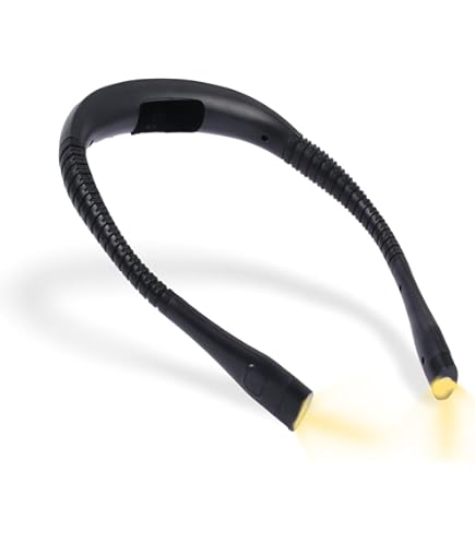 LED Neck Reading Light, Book Light In Bed, Dimming 3 Colors With Bendable Arms, Suitable For Repairing, Night Running, Reading, Walking, Knitting(1pc
