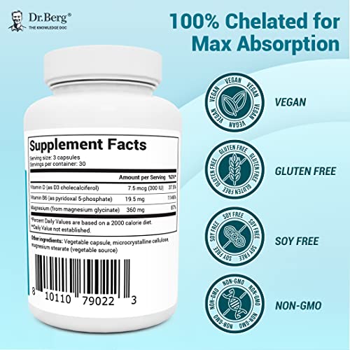 Dr. Berg's Magnesium Glycinate 360mg Fully Chelated Magnesium