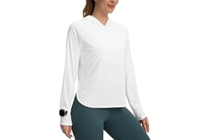 SEAMAID Women's UPF 50+ Sun Shirt SPF Long Sleeve Lightweight Hoodie UV Protection Clothing Hiking Fishing Outdoor