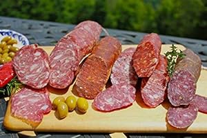 Fortuna's Italian Dry Sausage Sampler - Authentic Dry Cured Pork, Nitrate & Gluten Free - 5 Sticks, 8-16oz Each - Made in USA - Taste the Tradition