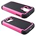 Kyocera Hydro Icon / Hydro Life Case - Armatus Gear (TM) Slim Defender Hex Grid Hybrid Armor Case Impact Resistant Protector Cover For Kyocera Hydro Icon C6730 / Hydro Life C6530 - Pink