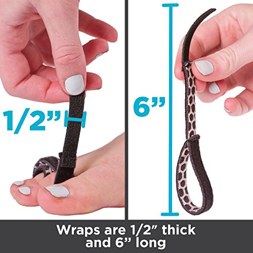 BraceAbility Buddy Tape Toe Splint Wraps NonSlip Taping Straps For