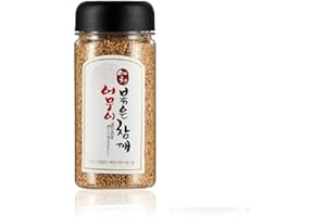 HELLO KFOOD YECHEON OMUI Korean Traditional Roasted Unhulled Sesame Seeds 200g (7 oz) 한국산 예천 볶은참깨 – Authentic South Korean Flavor
