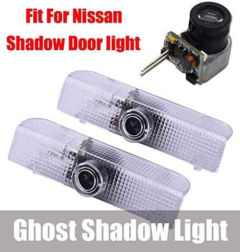 CNAutoLicht Pair Cree LED Door Step Light Laser Shadow Logo Projector Lamp For Nissan Armada Maxima Quest Titan Altima Altima Pathfinder Murano Courtesy Light Welcome Light