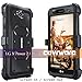 COVRWARE Aegis Series Case Compatible with LG X Power 2 / Fiesta 2 / X Charge/Fiesta LTE / K10 Power with Built-in Screen Protector Heavy Duty Full-Body Rugged Holster Armor Case Belt Clip, Black