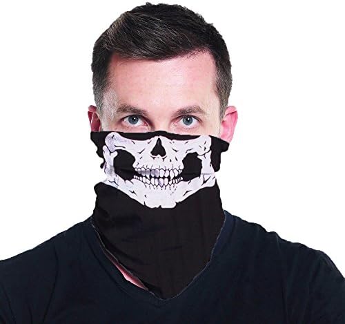 Skull Bottom Jaw Multi Functional Seamless Tube Bandana