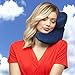 J-Pillow Travel Pillow - Chin Supporting Travel Pillows for Sleeping Airplane - Flight Pillow Supports Your Head, Neck & Chin (Blue)