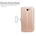 Samsung Galaxy J7 Prime case,On7 2016 Case Leather PU Wallet flip Case with View Window Stand Kickstand Card Holder Magnetic Closure TPU bumper full cover slim Case for J7 Prime/On7 2016(GOLD)