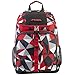 FUEL Top Load Sport Unisex Hiking Camping Carry On Luggage Backpack Bag, for Work, Outdoors, Gym, Red Geo