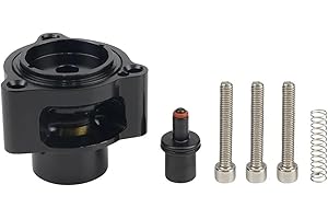 T9451/BOV-1064-BK BOV Adapter Diverter Valve Assembly VTA DV+ Design Aluminium Construction Compatible for Audi Volkswagen Sk