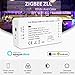 GLEDOPTO ZigBee LED Light Strip Controller RGBCCT 2ID Work as 2 Lights Dimmable App Control for RGB Warm White Cold White LED Strip Light Colors Changing Tape