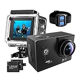 Pictek 4K HD Wifi Action Camera, 30m Waterproof Wireless Remote Control Sports Camera with 170° Ultra Wide-Angle Len and 2 Rechargeable Batteries, for Bicycle, Skiing, Diving and Swimming Pictek 4K HD Wifi Action Camera, 30m Waterproof Wireless Remote Control Sports Camera with 170° Ultra Wide-Angle Len and 2 Rechargeable Batteries, for Bicycle, Skiing, Diving and Swimming cover image