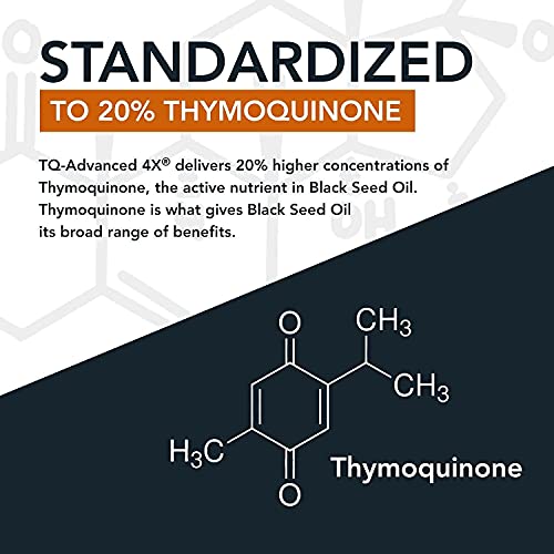 20 Thymoquinone Black Seed Oil Extract Capsules TQAdvanced 4X