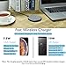 7.5W Fast Wireless Charger for iPhone Xs/Xs Max/Xr/X/8/8plus, Wefunix 10W Fast Wireless Charging Pad for Samsung Note9/8/5 S9/S9Plus S8/S8Plus S7/S7Edge S6EdgePlus with QC3.0 AC Adapter Included
