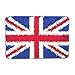 Sekishun-cho Microfiber Non-Slip Water-Absorbing British Flag Doormats Entrance Welcome Mat Floor Bathroom Kithcen Indoor Home Decorative Carpet ((15.75×23.62) inch)