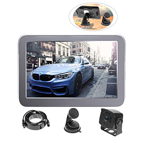 Backup Camera 12V-35V Easy Install Rearview Camera Waterproof 8 IR Light Night Vision + 7