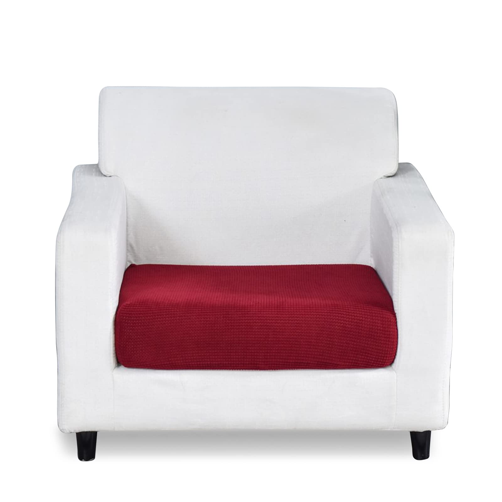 VanderHOME Stretchy Couch Seat Covers Protector Luxurious High Stretch Sofa Cushion Cover Furniture Protector Seat Cushion Cover with Elastic Bottom Washable