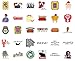54 pcs Friends TV Show Stickers Waterproof Vinyl decoration for Laptop, Water bottle, Hydroflask, Macbook, Scrapbook Home Wall Graffiti VSCO Decals