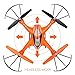 Holy Stone HS130 Wifi FPV Drone with Adjustable HD Video Camera RC Quadcopter with Altitude Hold, App Control,3D VR Headset Compatible, RTF and Easy to Fly for Beginner and Expert, Color Orange