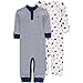 Wan-A-Beez Baby Boys' 2 Pack Printed Coverall (3-6 Months, Navy Nautical)
