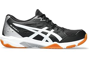 ASICS Women's Gel-Rocket 11 Volleyball Shoes, 10, Black/Pure Silver