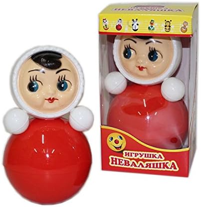 Russian Dolls, Russian toys for kids, "Nevalyashka Doll" with Sound, Small 4.5" / 11.2 cm (6C-028)