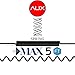 iPhone X Aux Cable, VIMVIP Lightning to 3.5mm Car Aux Audio Adapter Cord (5FT/1.5M) Spring Extented Coiled Cable for iPhone X iPhone 8/8 Plus/7/7 Plus/6 IOS 11/10.3 to Home/Car Stereos (Black)