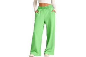 Girls Oversized Wide Leg Sweatpants Drawstring Kids Baggy Straight Leg Track Pants Casual Plain Pockets Fleece Joggers Preppy