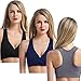 CAKYE Women's Maternity Nursing Bra for Sleep and Breastfeeding 3 Pcs/Pack (Medium)