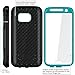 E LV Case for Galaxy S7 Case Armor Protection Defender Case Cover for Samsung Galaxy S7 - [Turquoise/Black]