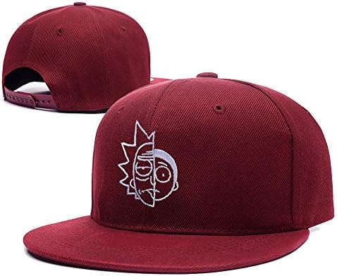 HENGYUN Rick And Morty Art Logo Adjustable Snapback Embroidery Hats Caps - Red