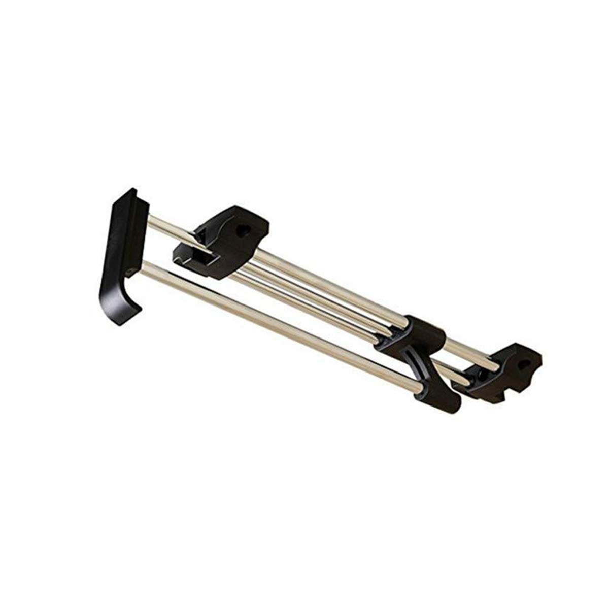 Uotyle Wardrobe Rail, Wardrobe Pull Out Clothes Hanger Rail Organizer Rack MetalStainless Steel Retractable Wardrobe Rail with Screw,40cm/15.7inch 1Pcs