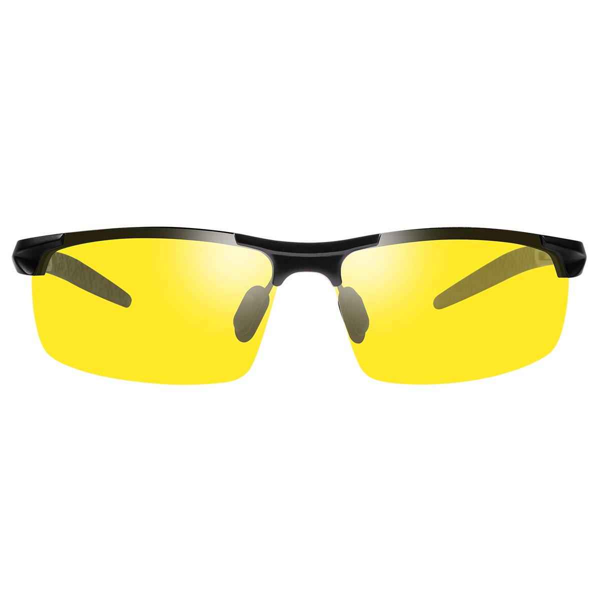 Polarized Photochromic Outdoor Sports Safety Sunglasses for Men Women Anti Glare UV400 Protection for Day and Night Driving Cycling Golf Running Cycling Fishing Eyewear Sun Glasses (8177-Yellow) — image 1