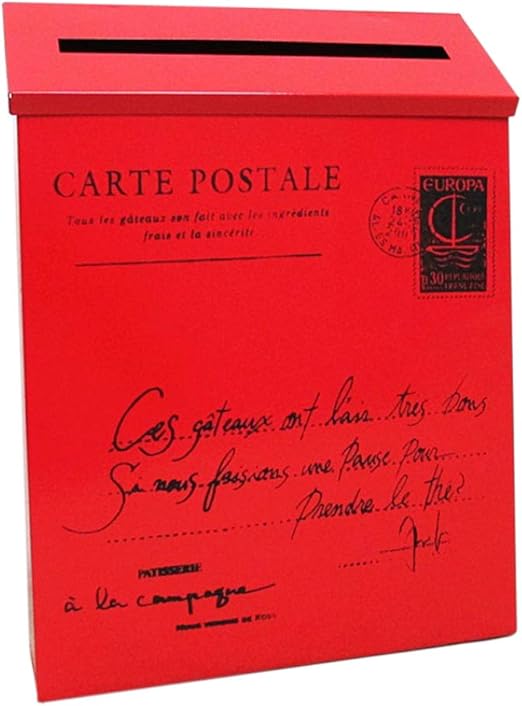 Fenteer Buzon De Correo Montado En Pared Buzon De Correo Exterior