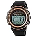 Fanmis S-shock Multi Function Digital LED Quartz Solar Power Black Sport Watches Rose Gold