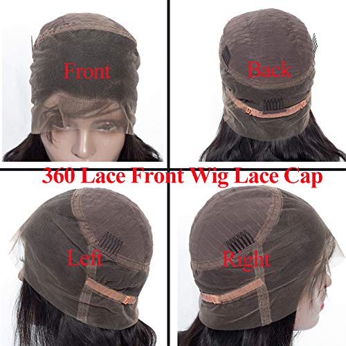 Human-Hair-360-Lace-Frontal-Wigs-14-Inch-Brazilian-Virgin-Lace-Front-Wigs-Human-Hair-Pre-Plucked-With-Baby-Hair-For-Black-Women-Natural-Black-Color14-inch-150-Density