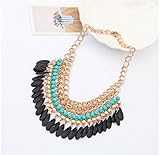 Oliasports® Retro Jewelry Pendant Knit Chain Choker Chunky Statement Bib Necklace